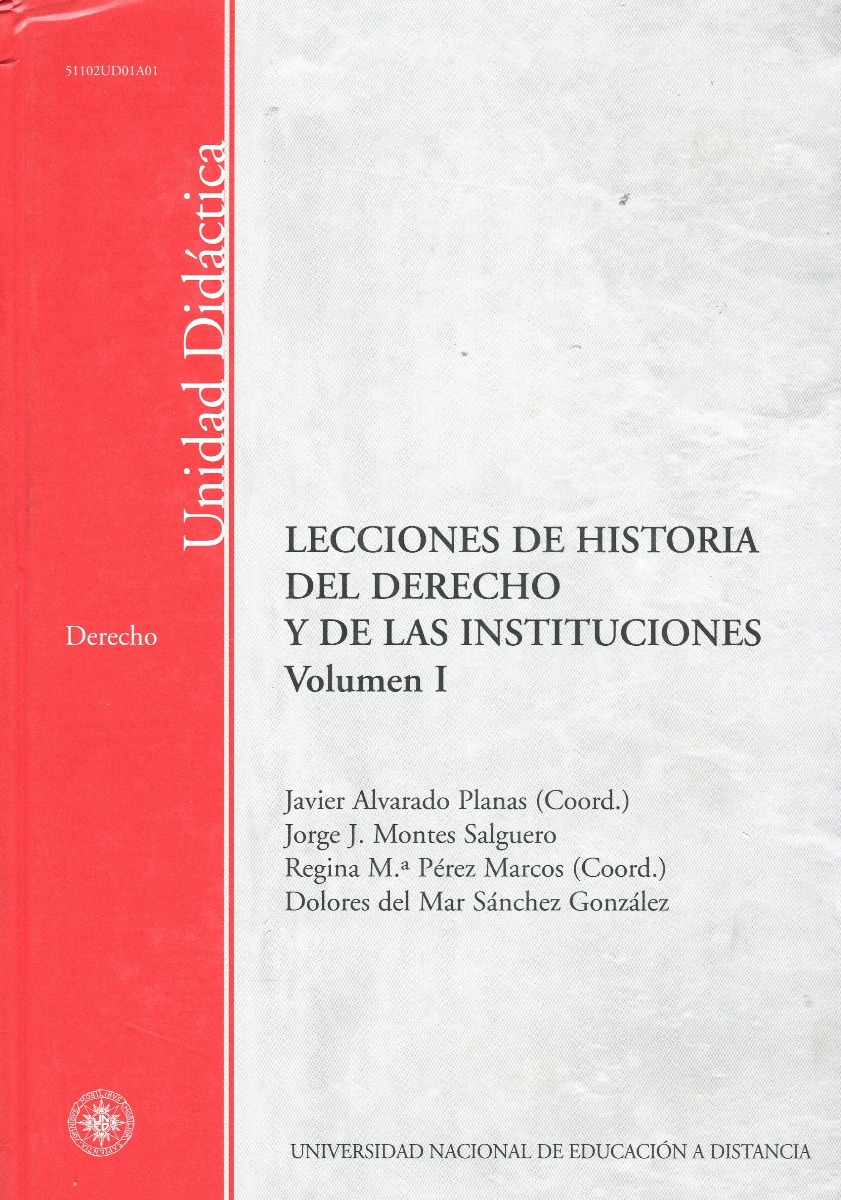 Lecciones de Historia del Derecho y de Instituciones. 2 Volúmenes-0