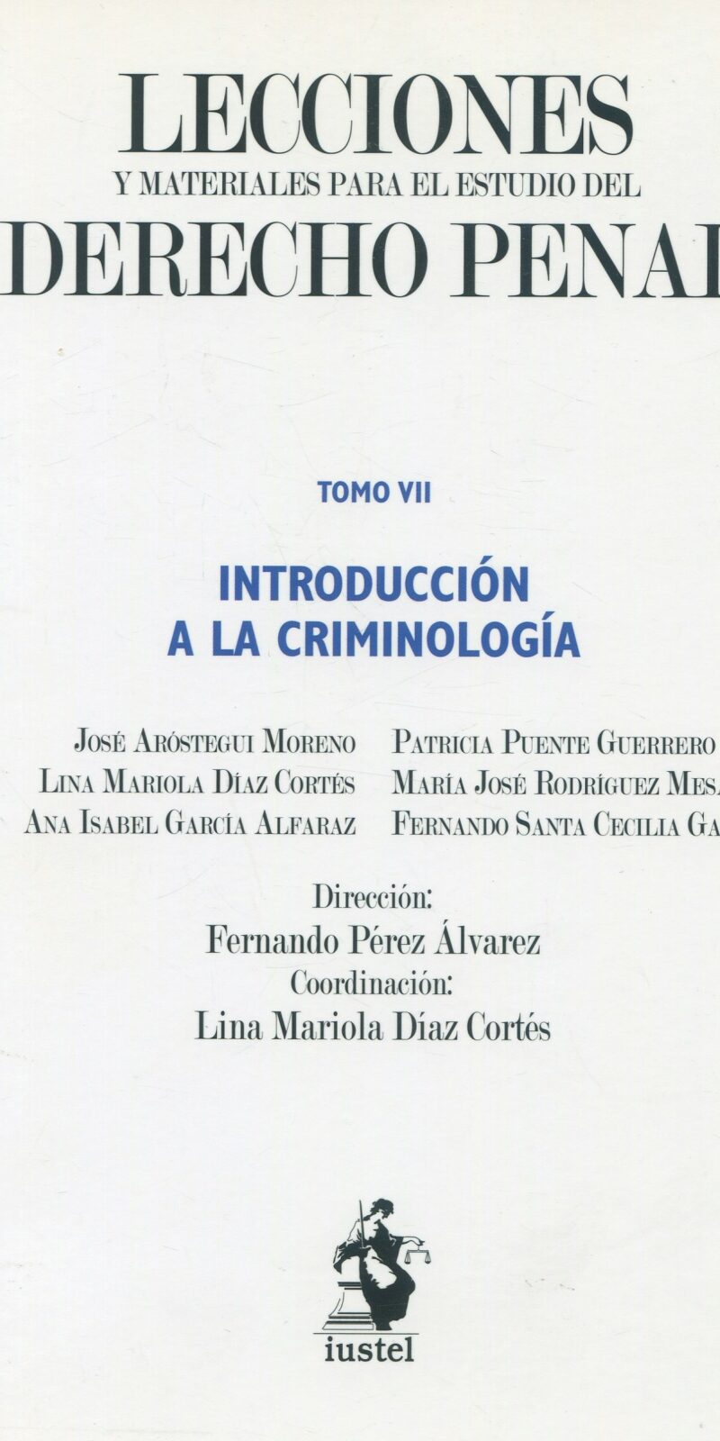 Lecciones y materiales derecho penal introducción a criminología 9788498903430