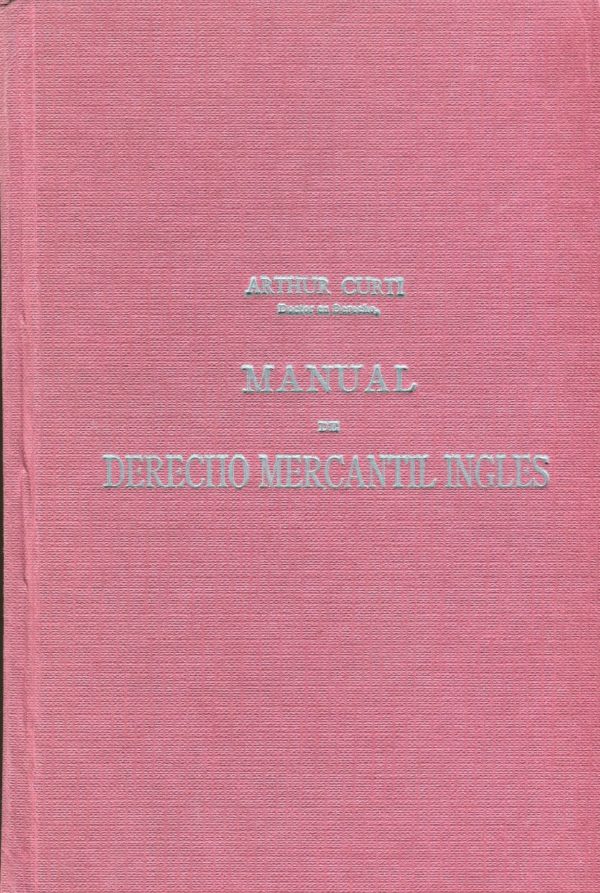Manual de Derecho Mercantil Inglés -0