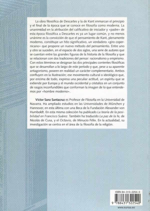 De Descartes a Kant. Historia de la Filosofía Moderna -58079