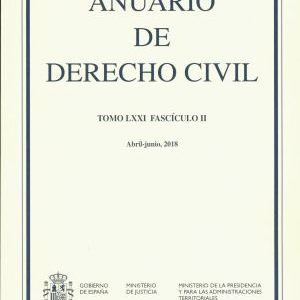 Anuario de Derecho Civil, 71/01. Enero-Marzo 2018 -0