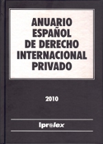 Anuario Español de Derecho Internacional Privado 2010 Tomo X-0