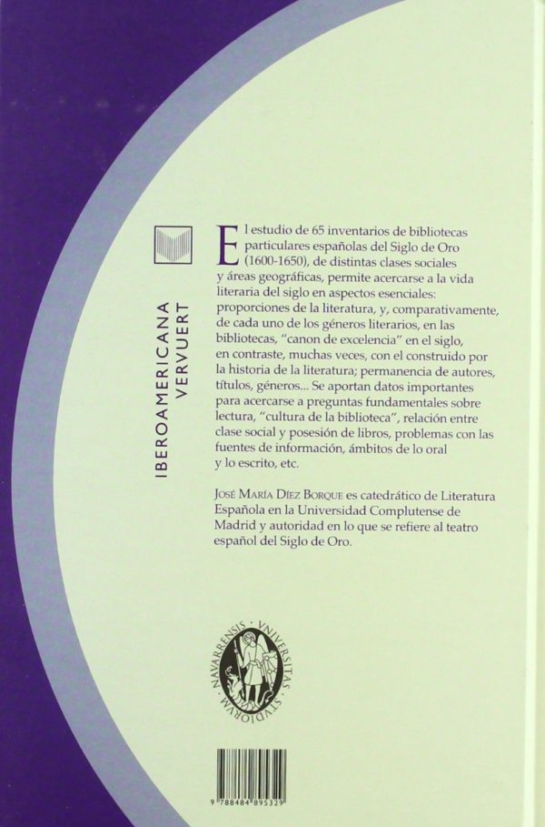 Literatura (Novela, Poesía, Teatro) en Bibliotecas Particulares del Siglo de Oro Español (1600-1650)-55614