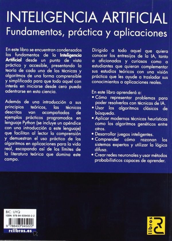 Inteligencia Artificial. Fundamentos, Práctica y Aplicacion -54600