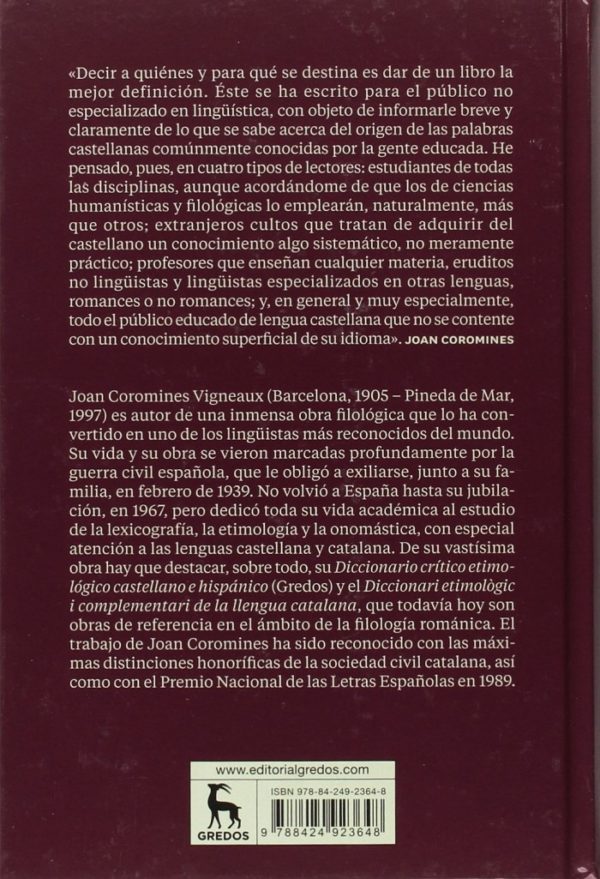 Breve Diccionario Etimológico de la Lengua Castellana -41640