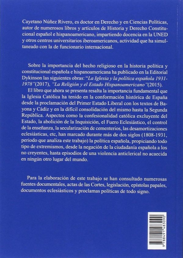 Religión Católica en la Historia Política y Constitucional Española (1808-1931)-48030