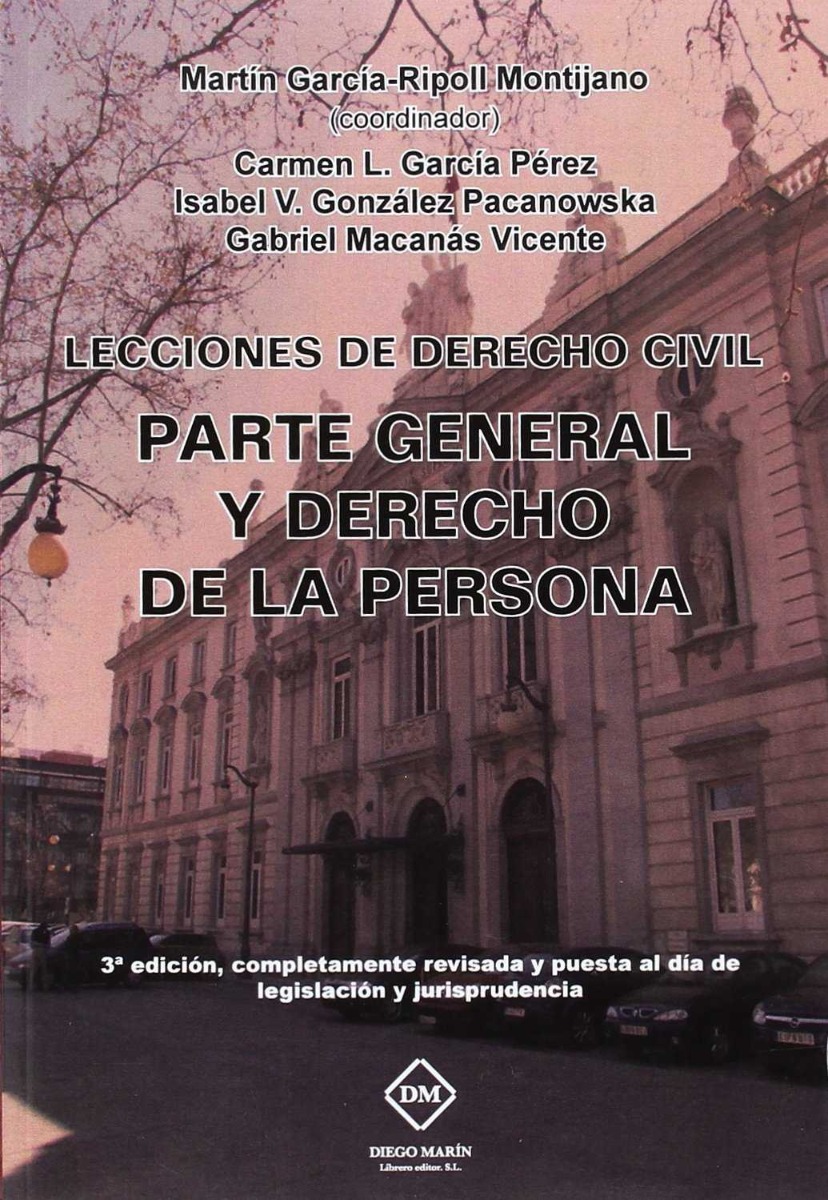 Lecciones de Derecho Civil. 2016 Parte General y Derecno de la Persona 2016-0