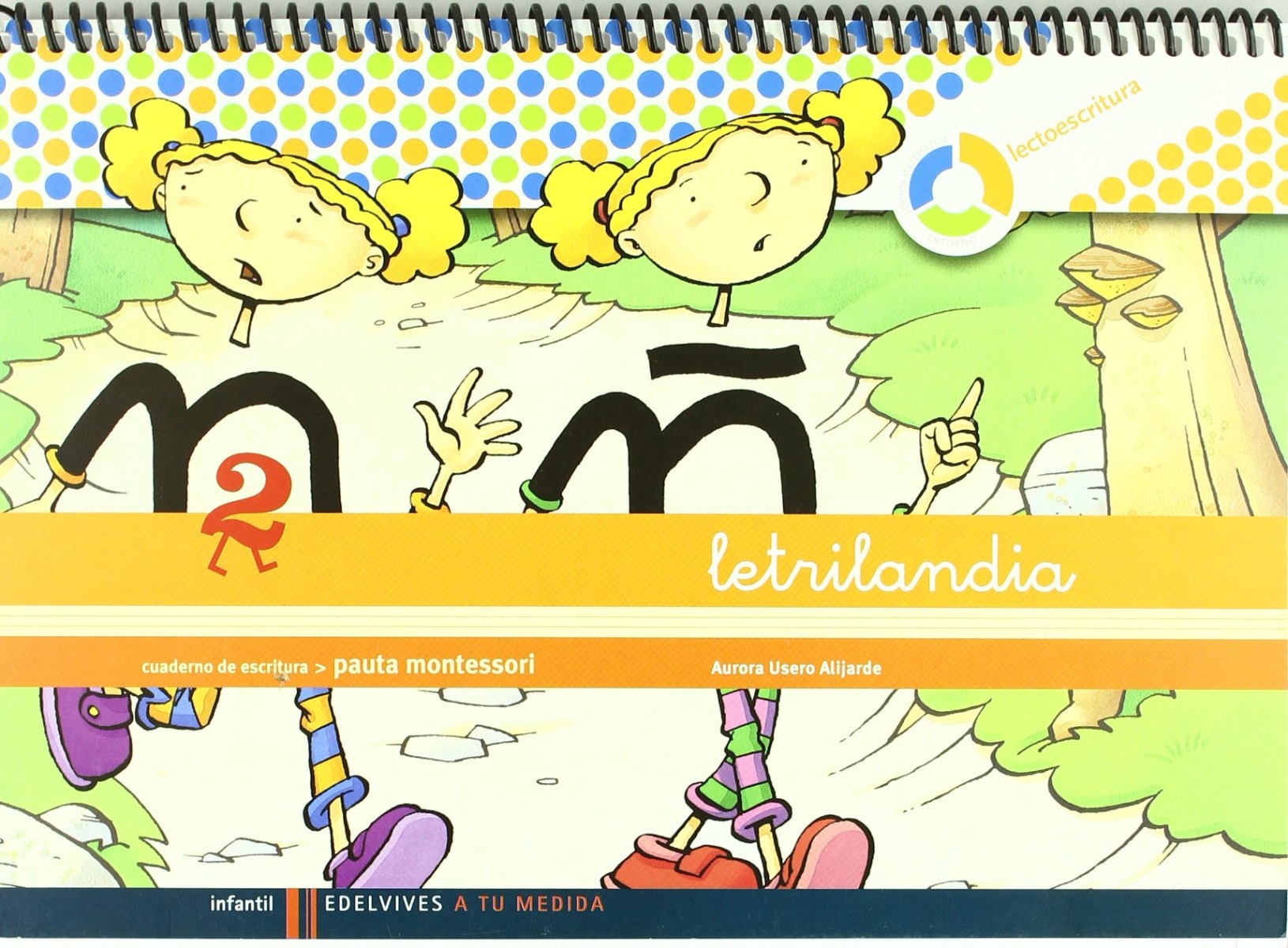 Letrilandia 2. Cuaderno de Escritura. Pauta Montessori.-0