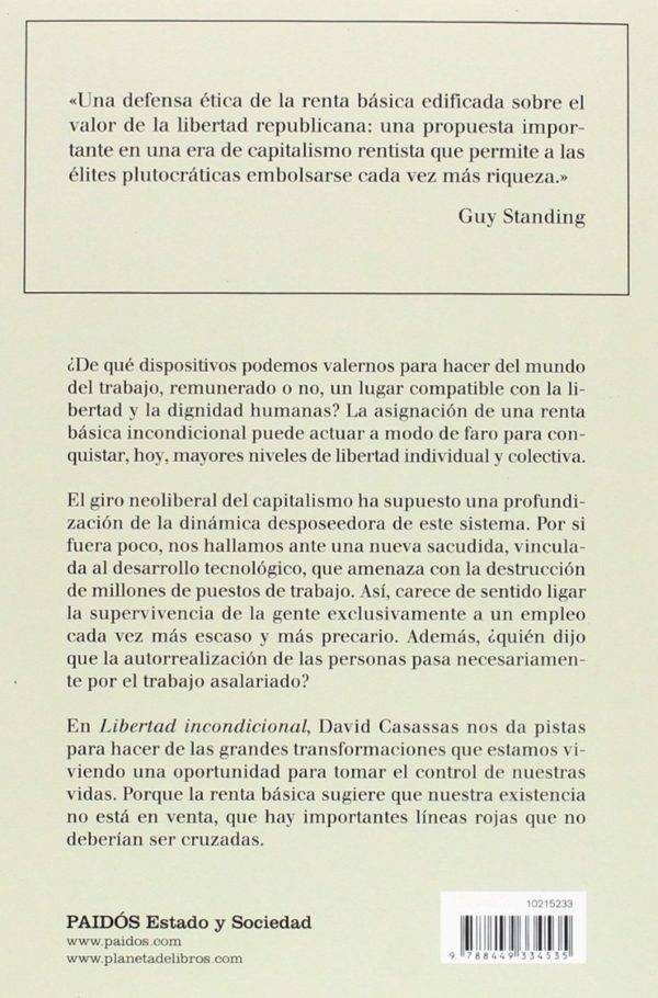 Libertad incondicional. La renta básica en la revolución democrática-34374