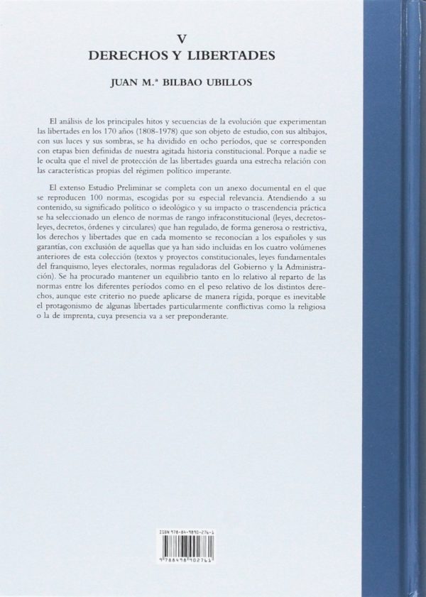 Derechos y Libertades. Tomo V Leyes Políticas Españolas 1808-1978-45472