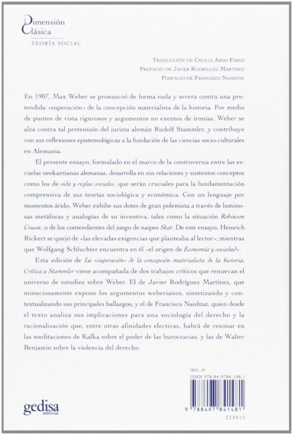 Superación de la Concepción Materialista de la Historia Crítica a Stammler-52104