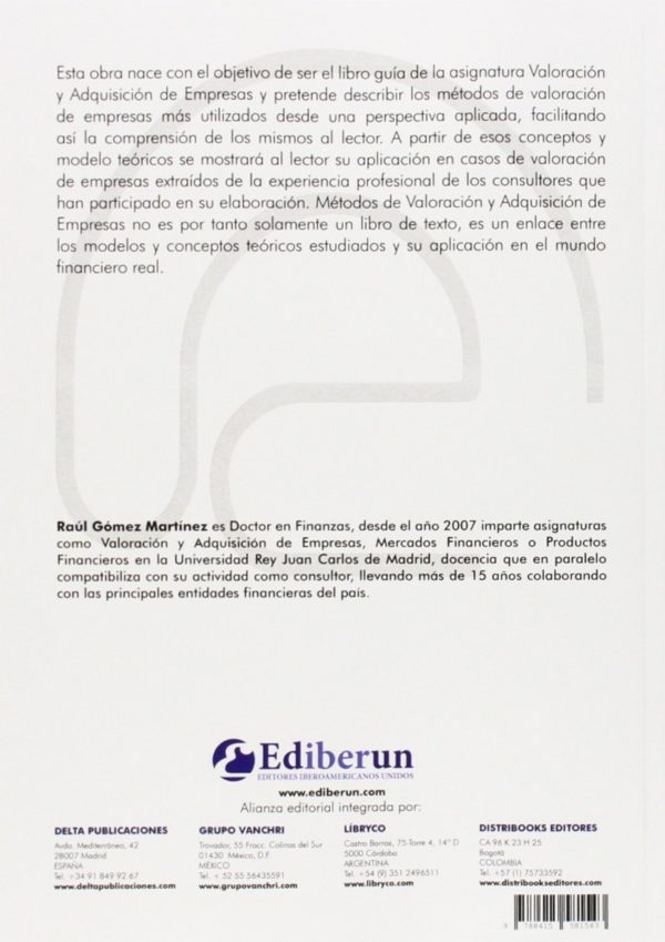 Métodos aplicados de valoración y adquisición de empresas -45956