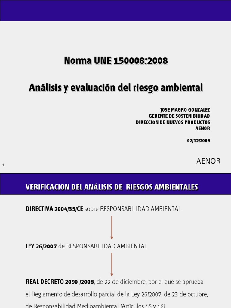 Norma UNE 150008:2008 PDF Análisis y evaluación del riesgo ambiental.-0