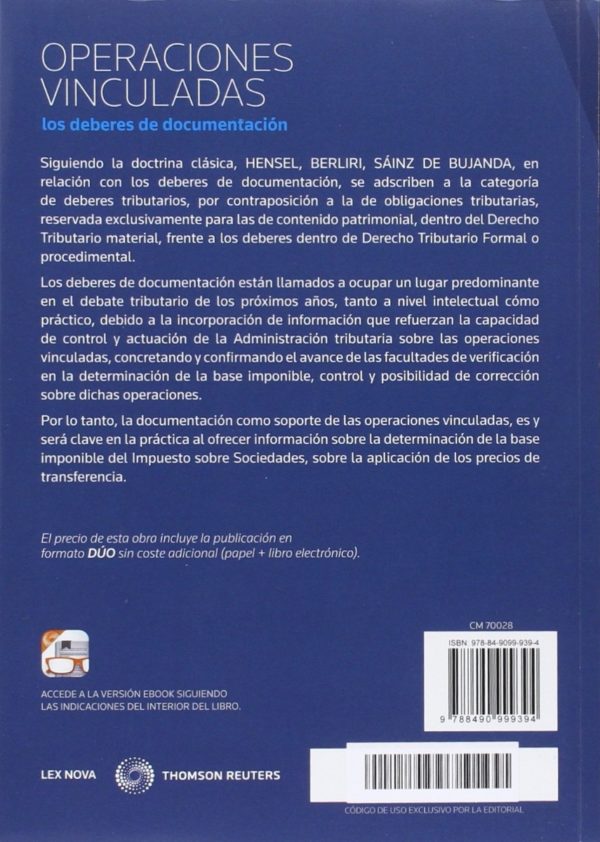 Operaciones Vinculadas: Los Deberes de Documentación -39321