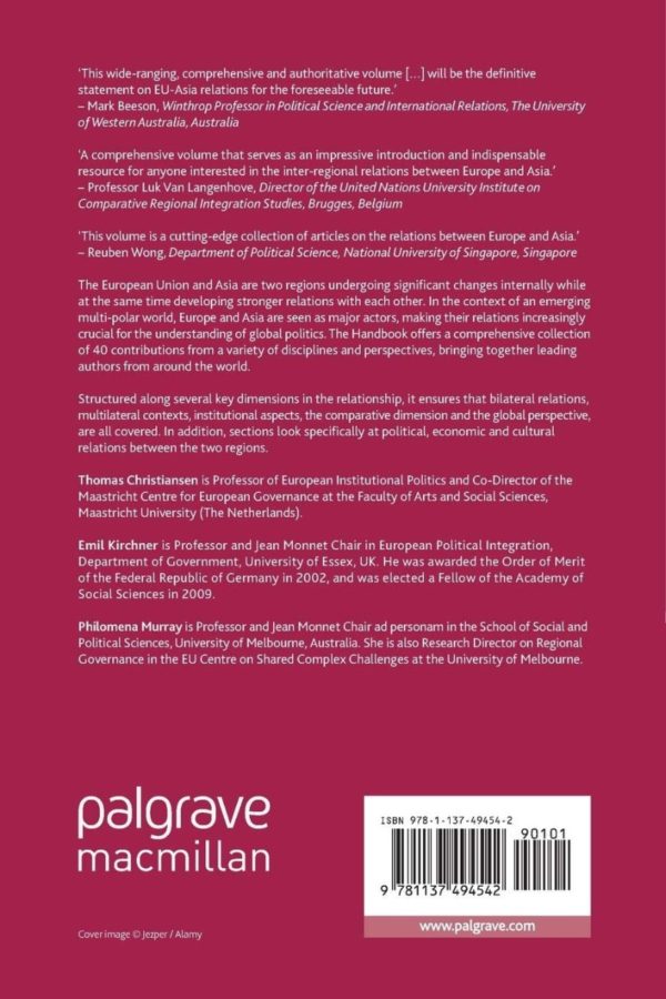 Palgrave Handbook of EU-Asia Relations -35813