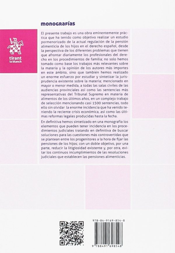 Pensión de alimentos de los hijos en el Derecho Español -36799