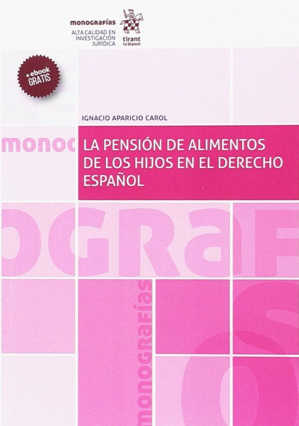 Pensión de alimentos de los hijos en el Derecho Español -0