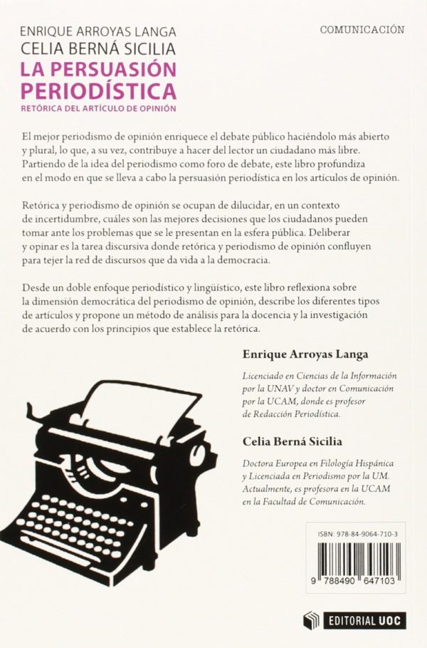 Persuasión periodística. Retórica del artículo de opinión-40436