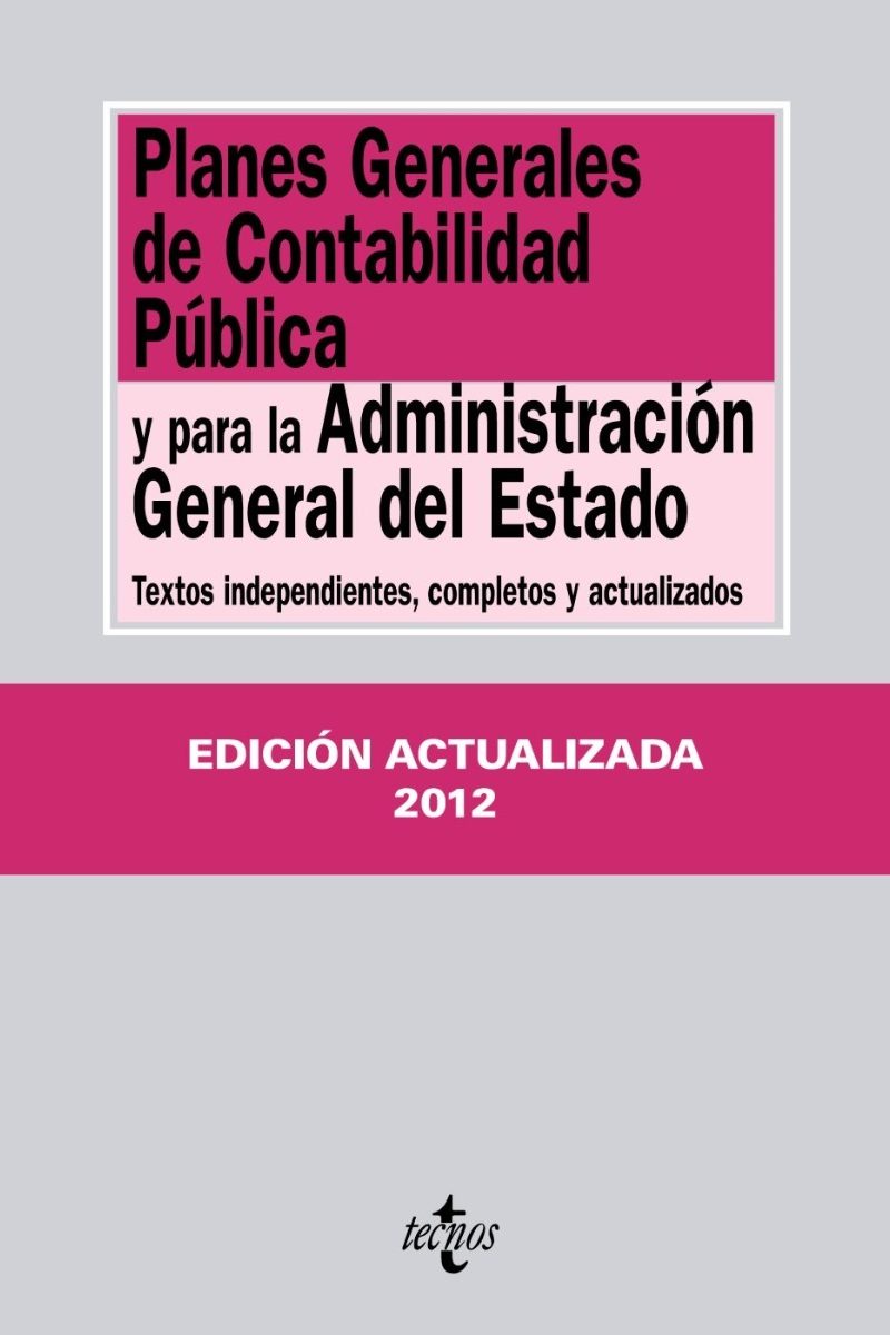 Planes Generales de Contabilidad Pública y para la Administración General del Estado-0