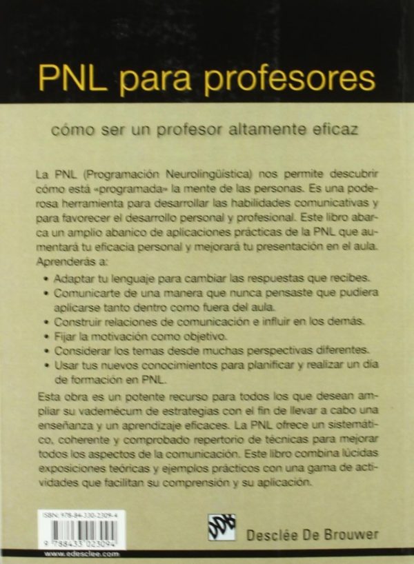 PNL para Profesores. Cómo Ser un Profesor Altamente Eficaz-26903