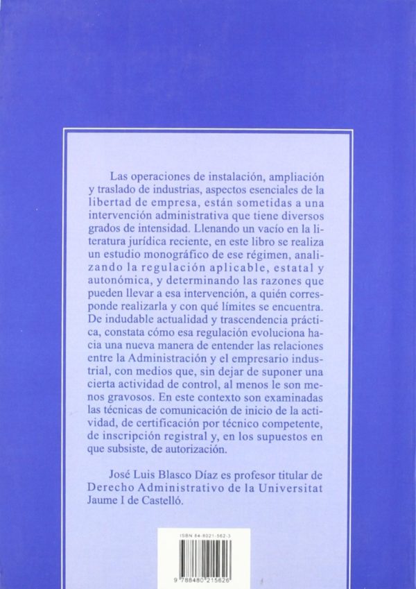 Régimen de Instalación, Ampliación y Traslado de Industrias. -35826