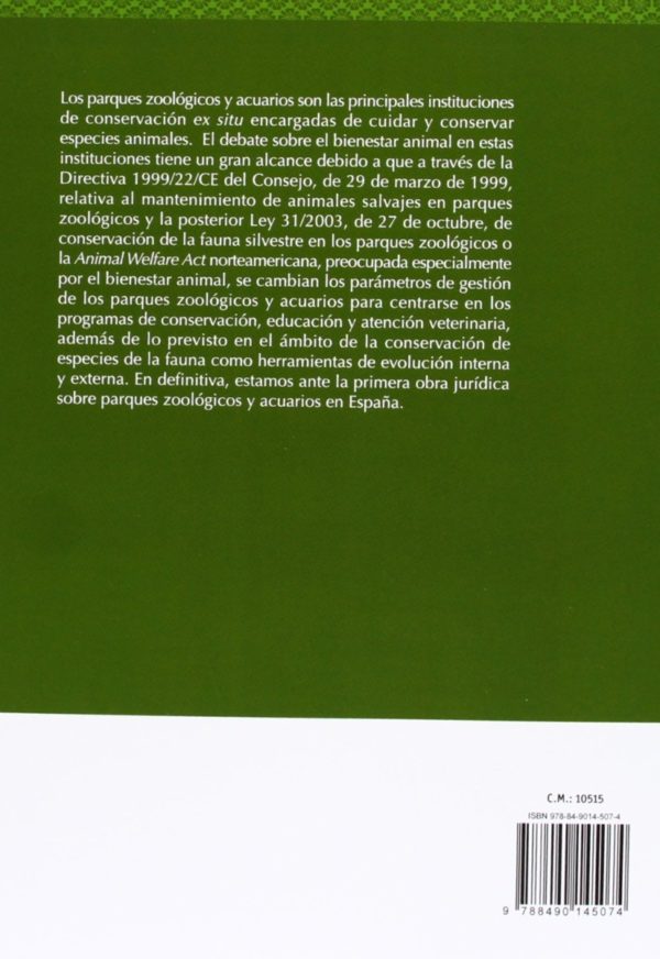 Régimen Jurídico de los Parques Zoológicos y Acuarios -47013