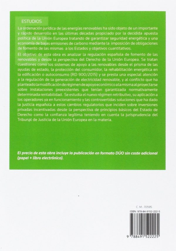 Regulación de las Energías Renovables a la Luz del Derecho de la Unión Europea-39335