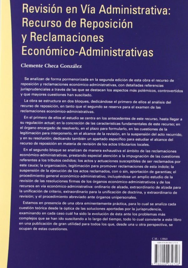 Revisión en Vía Administrativa: Recurso de Reposición y Reclamaciones Económico-Administrativas-58364
