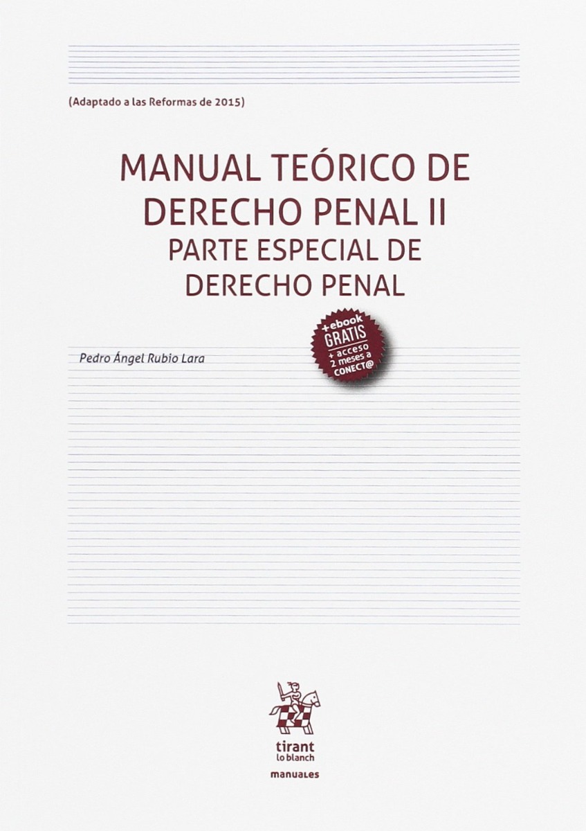 Manual Teórico de Derecho Penal II. Parte Especial de Derecho Penal-0