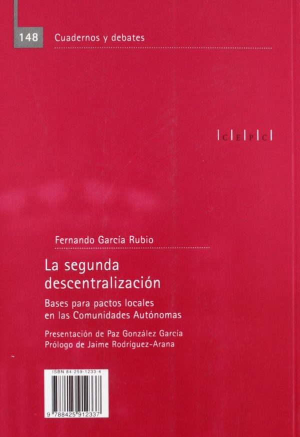 Segunda Descentralización. Bases para Pactos Locales en las Comunidades Autónomas. -28410
