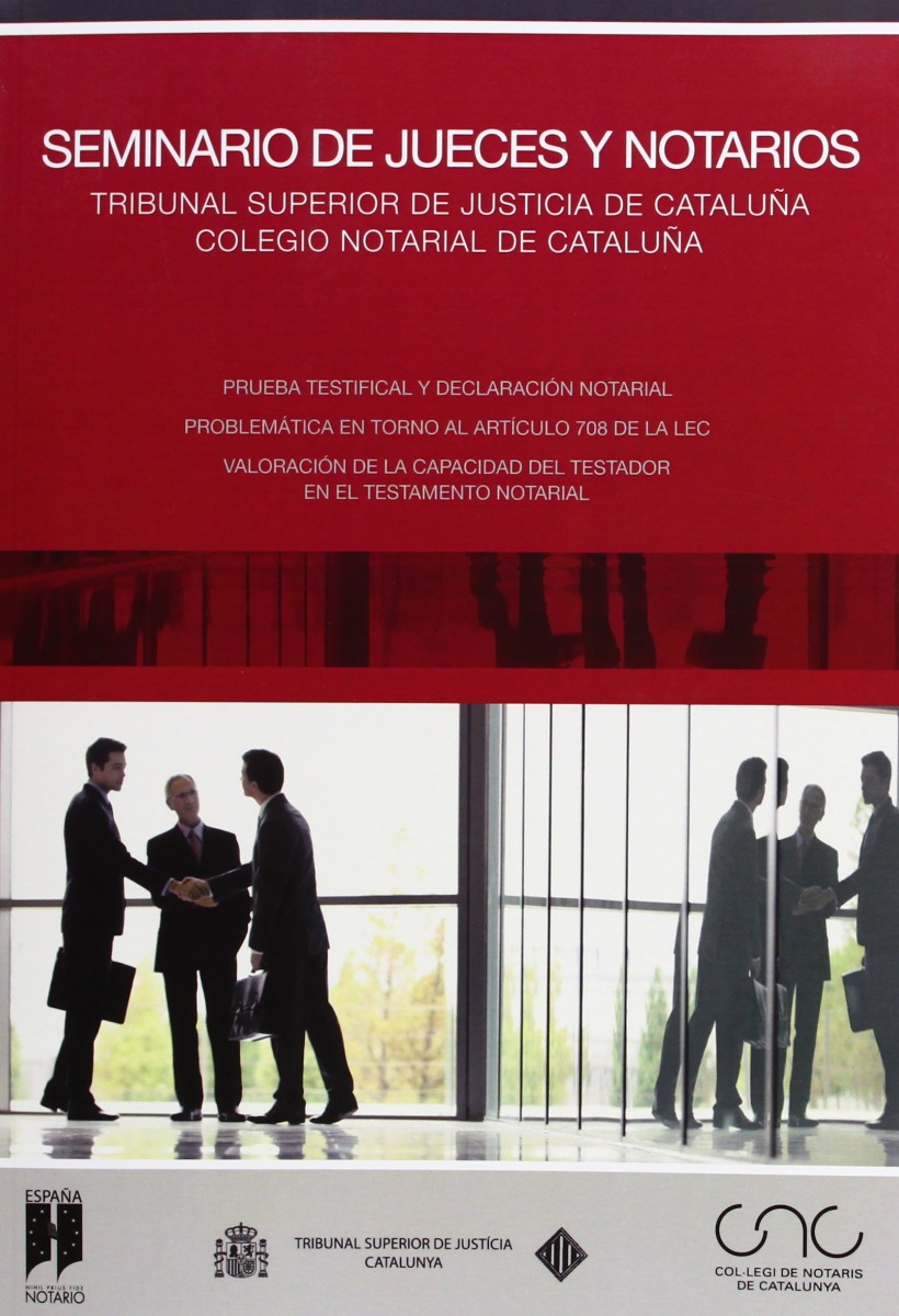 Seminario de Jueces y Notarios. Tribunal Superior de Justicia de Cataluña -0