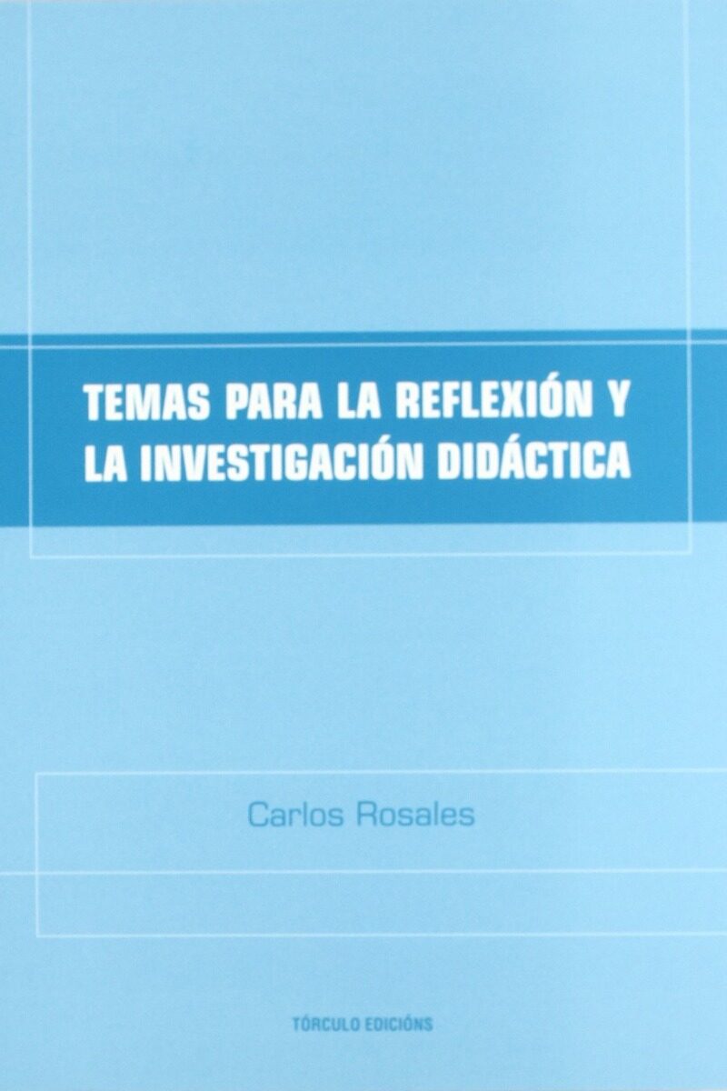 Temas para la Reflexión y la Investigación Didáctica -0