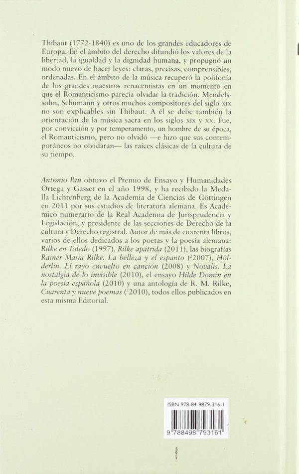 Thibaut y las Raíces Clásicas del Romanticismo -43381