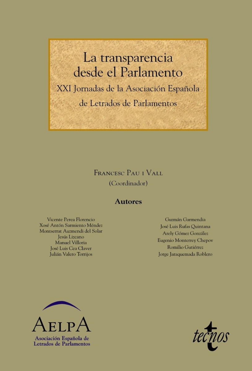 Transparencia desde el Parlamento XXI Jornadas de la Asociación Española de Letrados de Parlamentos-0