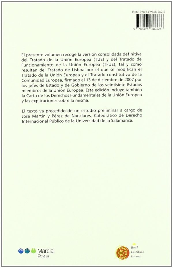 Tratado de Lisboa.Textos Consolidados del Tratado de la Unión Europea y del Tratado de Funcionamiento de la U.E-60202