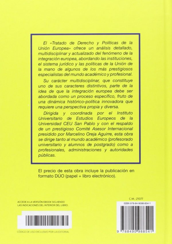 Tratado de Derecho y Políticas de la Unión Europea, Tomo VII Otras Políticas Horizontales y Sectoriales-28807