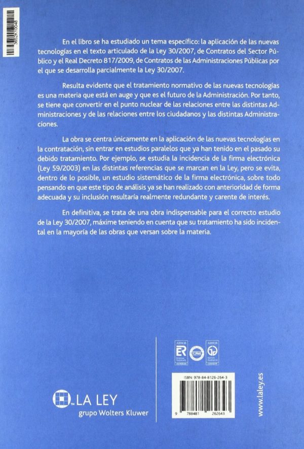 Utilización de Medios Electrónicos, Informáticos y Telemáticos en la Ley 30/2007, de Contratos del Sector Público-60041