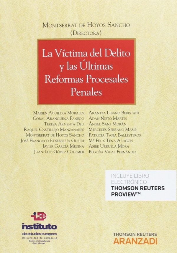 Víctima del Delito y las Últimas Reformas Procesales Penales -0