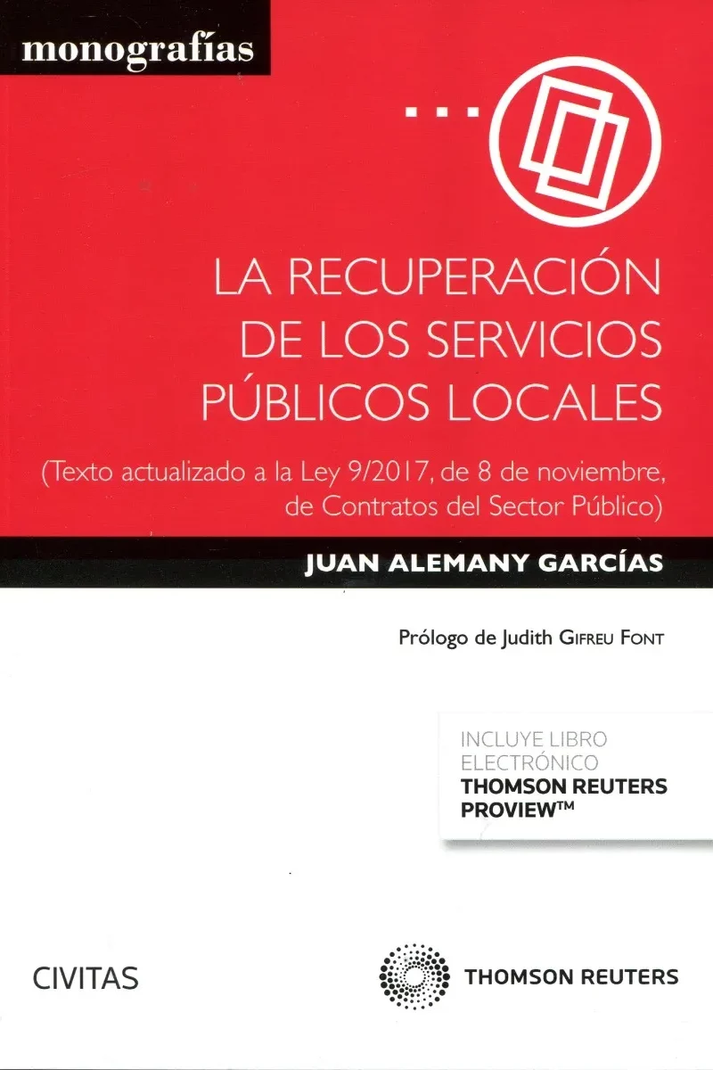 Ebook Recuperación de los Servicios Públicos Locales