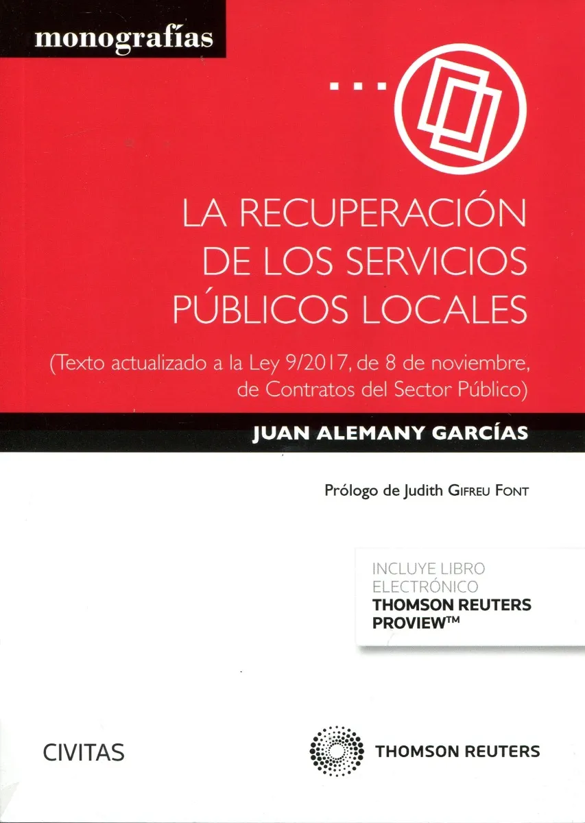 Ebook Recuperación de los Servicios Públicos Locales