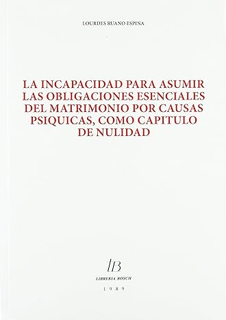 INCAPACIDAD PARA ASUMIR LAS OBLIGACIONES-9788476980569