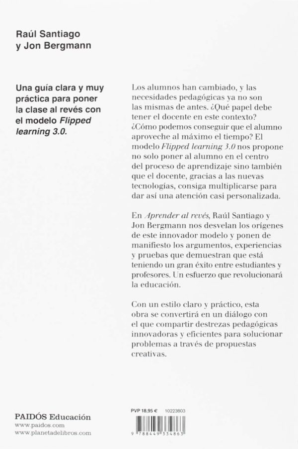 Aprender al Revés. Flipped Learning 3.0 y metodologías activas en el aula-27205