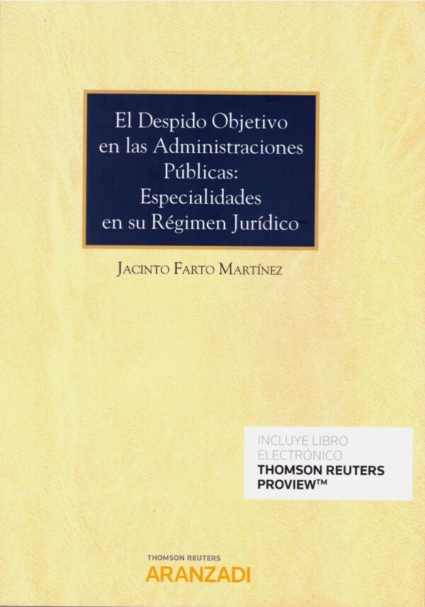 Despido Objetivo Administraciones Públicas / 9788491974680