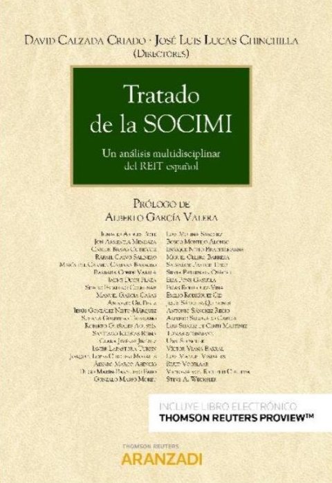 Tratado de la SOCIMI. Un Análisis Multidisciplinar del REIT Español -0