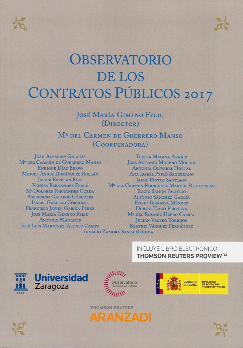 Observatorio de los Contratos Públicos 2017 -0