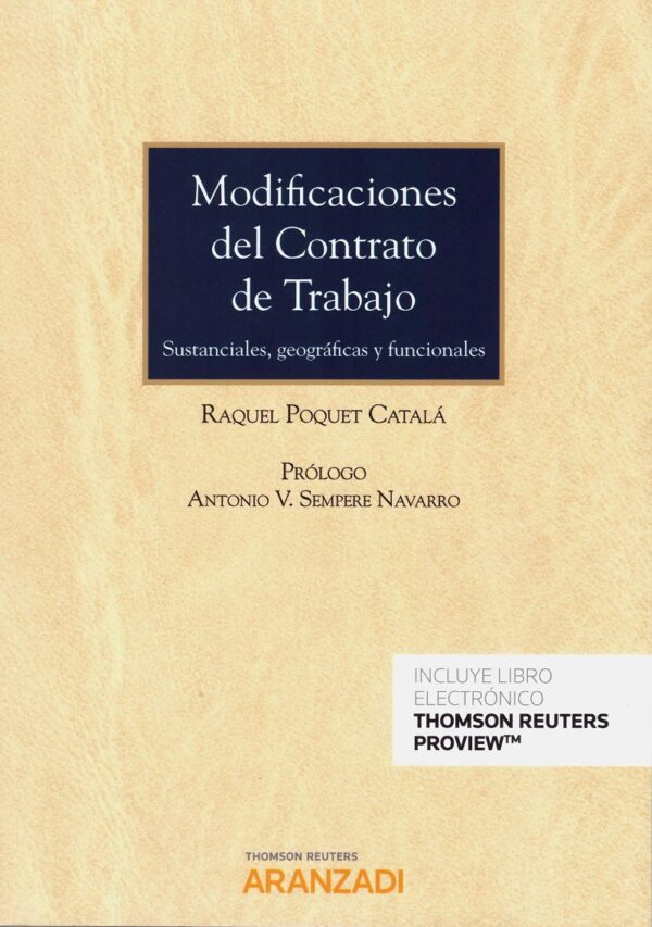 Modificaciones del Contrato de Trabajo. Sustanciales, Geográficas y Funcionales-0