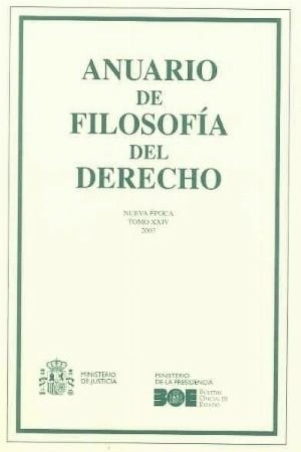 Anuario de Filosofía del Derecho 24. 2007 -0