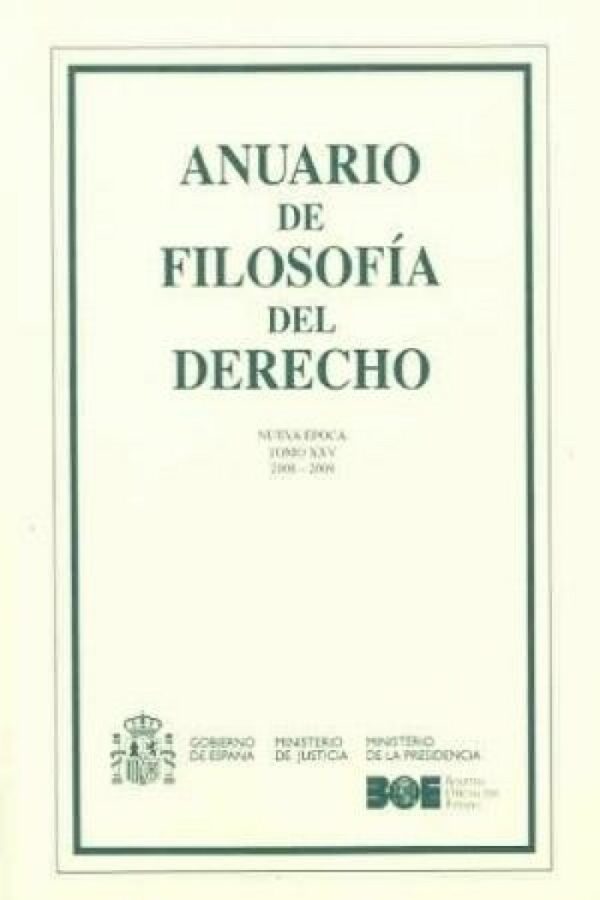 Anuario de Filosofía del Derecho 25, 2008-2009 -0