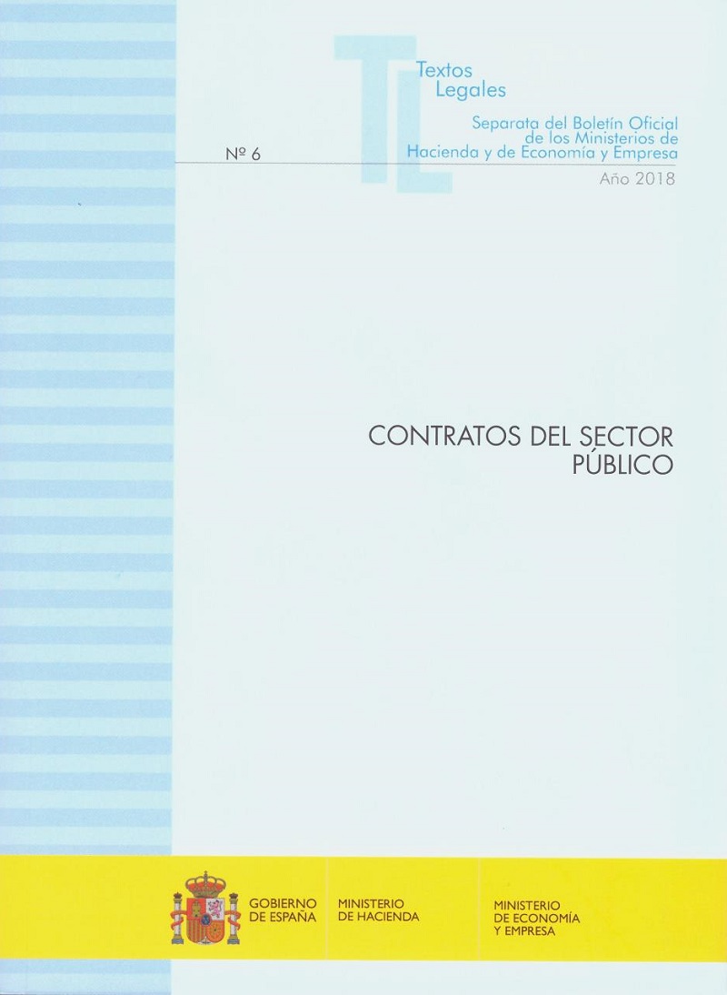 Contratos del Sector Público 2018 Nº 6 Separata del Boletín Oficial de los Ministerios de Hacienda y de Economía y Empresa-0