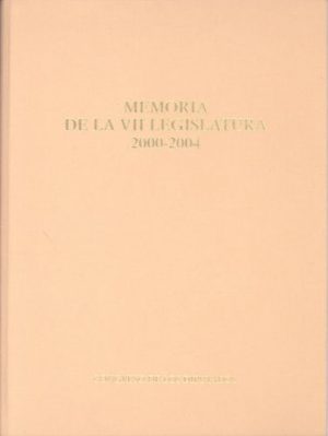 Memoria de la VII Legislatura 2000-2004-0